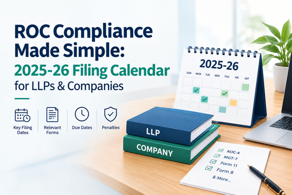ROC Filing Due Dates 2025-26